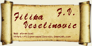 Filipa Veselinović vizit kartica